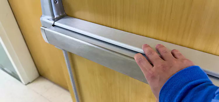 Installing a Push Bar on a Door La Mesa